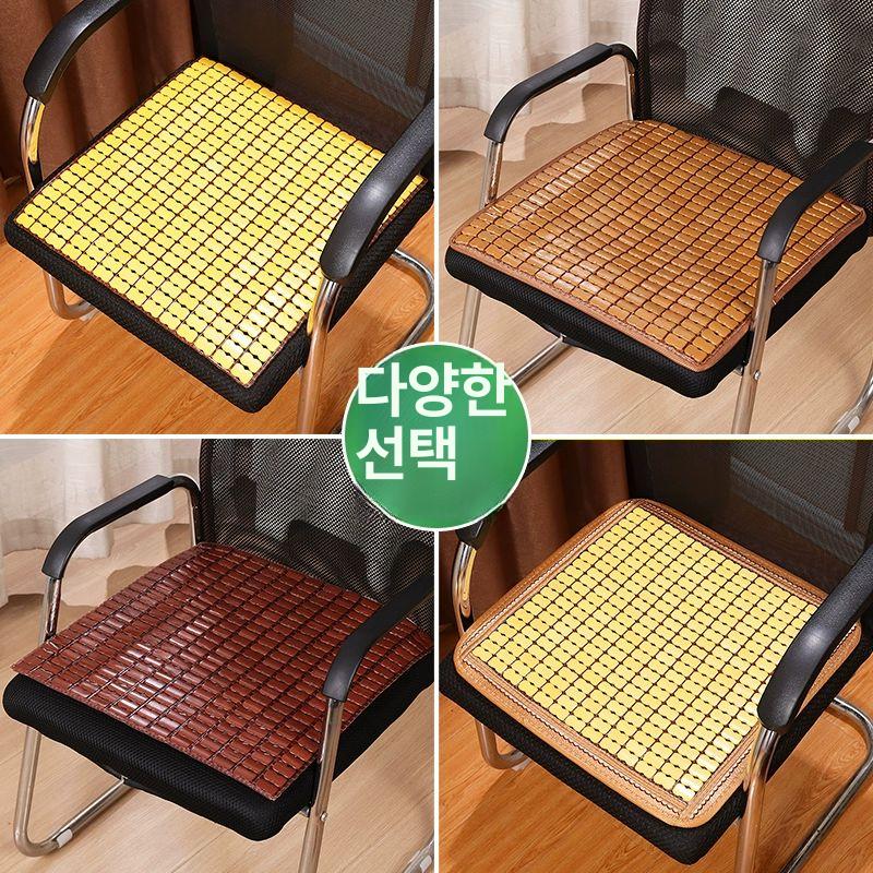 여름용 통풍 의자 사무실 컴퓨터 소파 학생용 좁은 가장자리 플로럴 이중 미끄럼 방지 50x100cm - 상세 이미지 4
