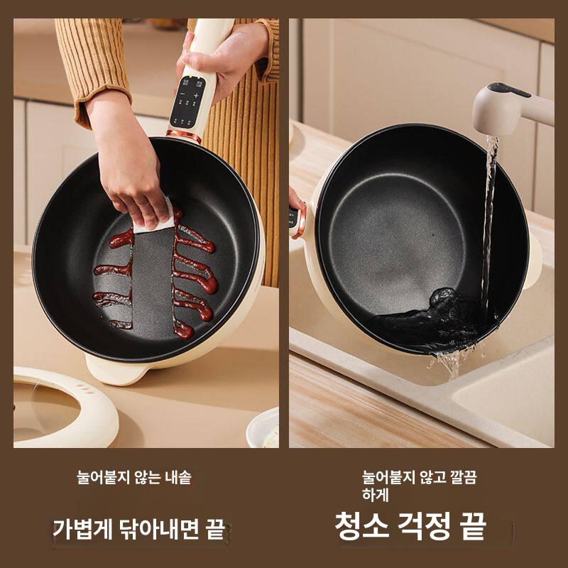 전기멀티냄비 샤브샤브 압력쿠커 계란찜기 만능 조리팬 무선 후라이팬 - 상세 이미지 4