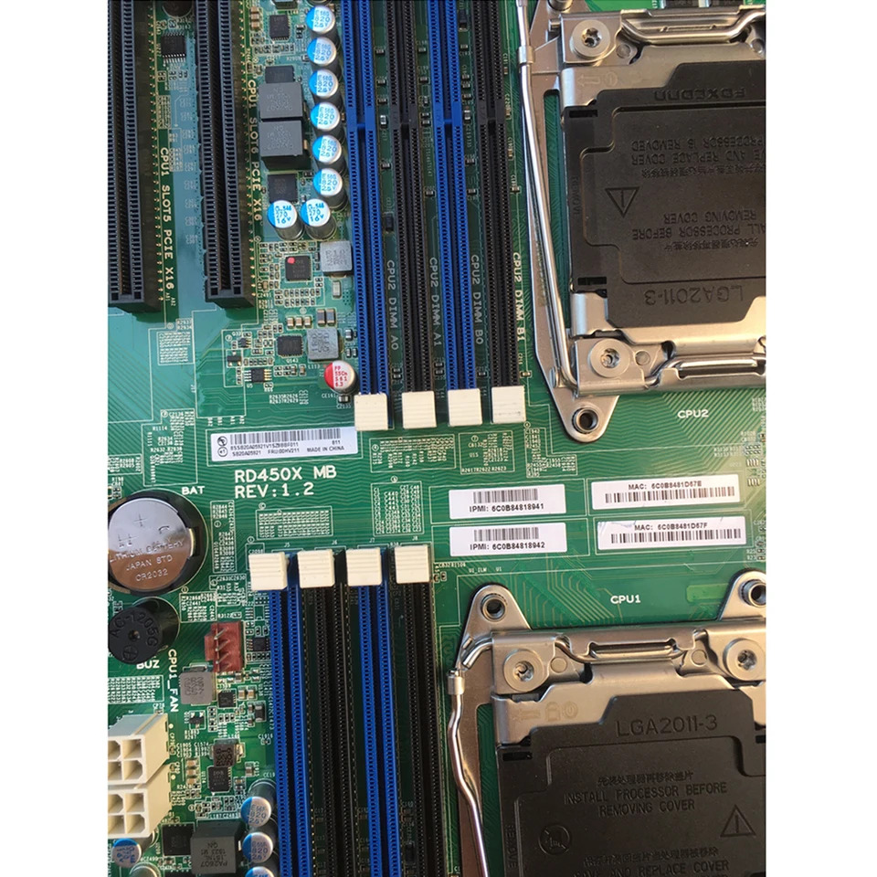 Thinkserver 듀얼 서버 마더보드 4 세대 X99 6PCI-E RD450X 지원