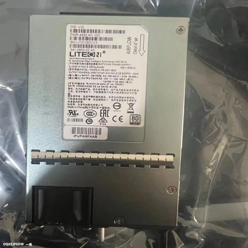 CISCO ISR4000 오리지널 전원공급장치 PWR-4430-AC DPS-400AB-24 B 341-0653-02 PS-2421-2-LF 341-0653-01 430W
