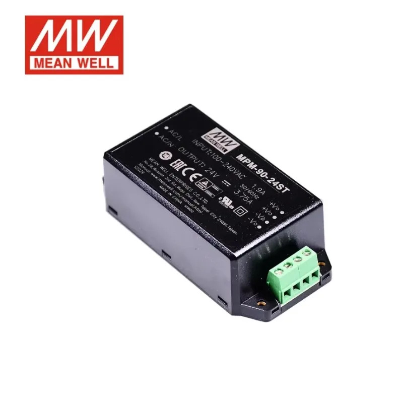 MEAN WELL MPM-90-12ST/15ST/24ST/48ST 90W AC-DC 고신뢰성 전원 모듈