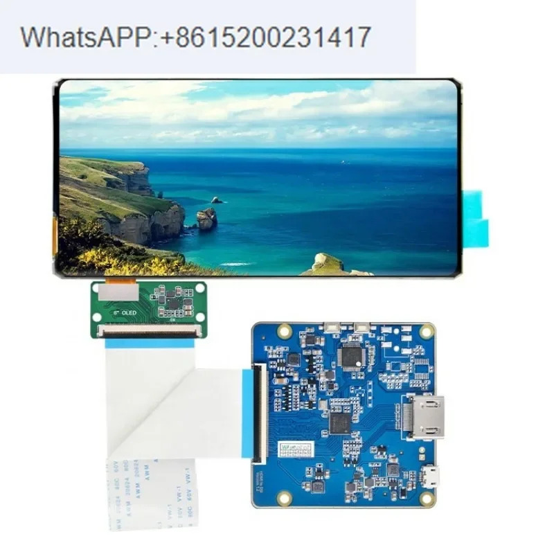 구부릴 수 유연LED LCD OLED 디스플레이 패널 Mipi dsi 인터페이스 컨트롤러 드라이버 보드 6 인치 1080x2160 2k