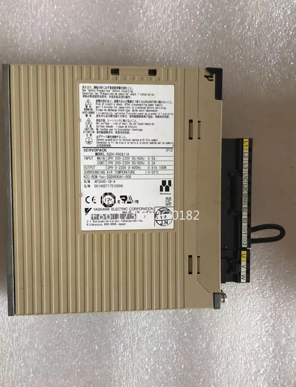 SGDV-R90A11A 서보 드라이브 100W 기능을 리퍼하여 정상 작동