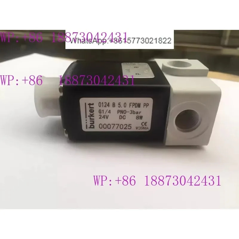 버커트 보데 0124 솔레노이드 밸브 B 5.0 FODM PP G1/4 DC24V 00077025