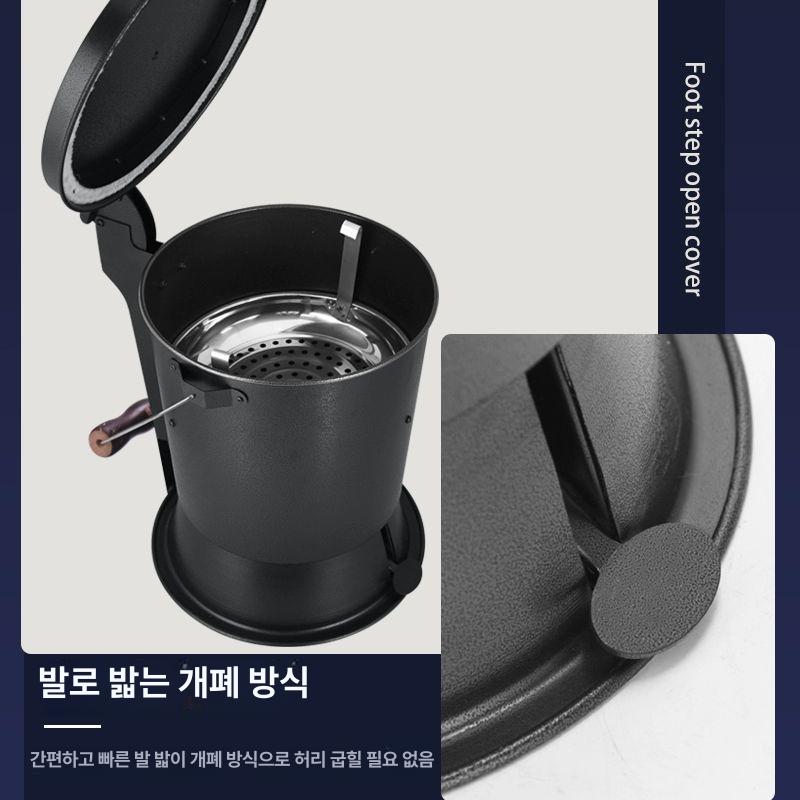 소화통 숯불그릴 업소용 고기구이 숯통 소형 식당용 끄는 기계 고깃집 바베큐 그릴 - 상세 이미지 3