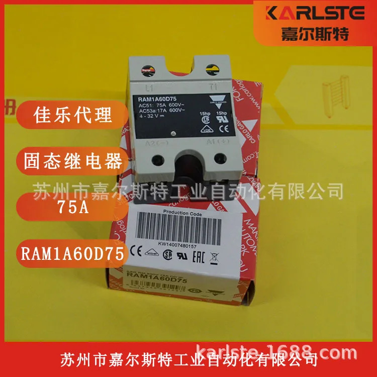 오리지널 스위스 CARLO GAZZI 솔리드 스테이트 릴레이 RAM1A60D75