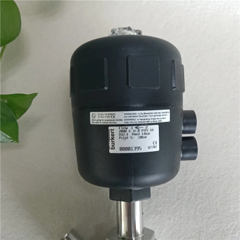 Burkert2000 앵글 시트 밸브 ISO 용접 버전 DN15 20 25 32 40 50 65 PN25 180