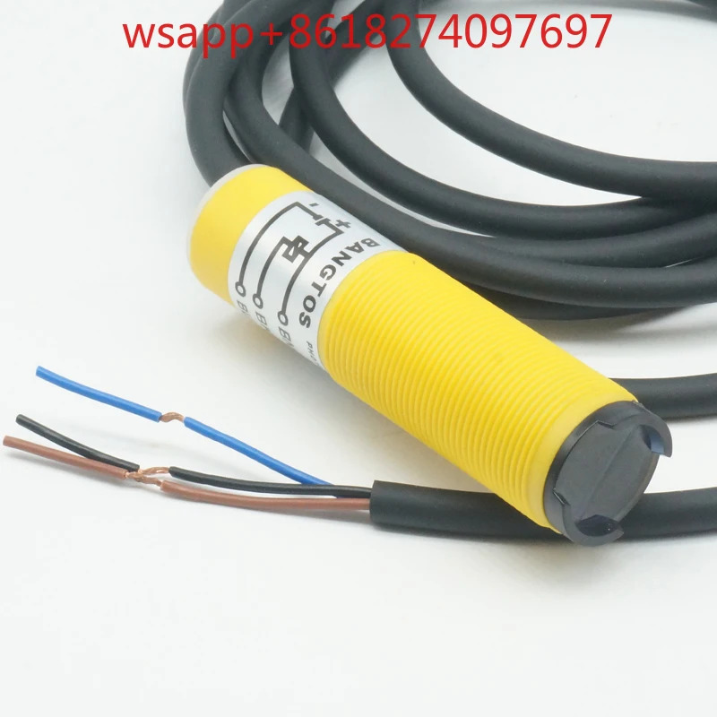 확산 반사 광전스위치 M18 감지 80cm NPN PNP 24V 유도 센서