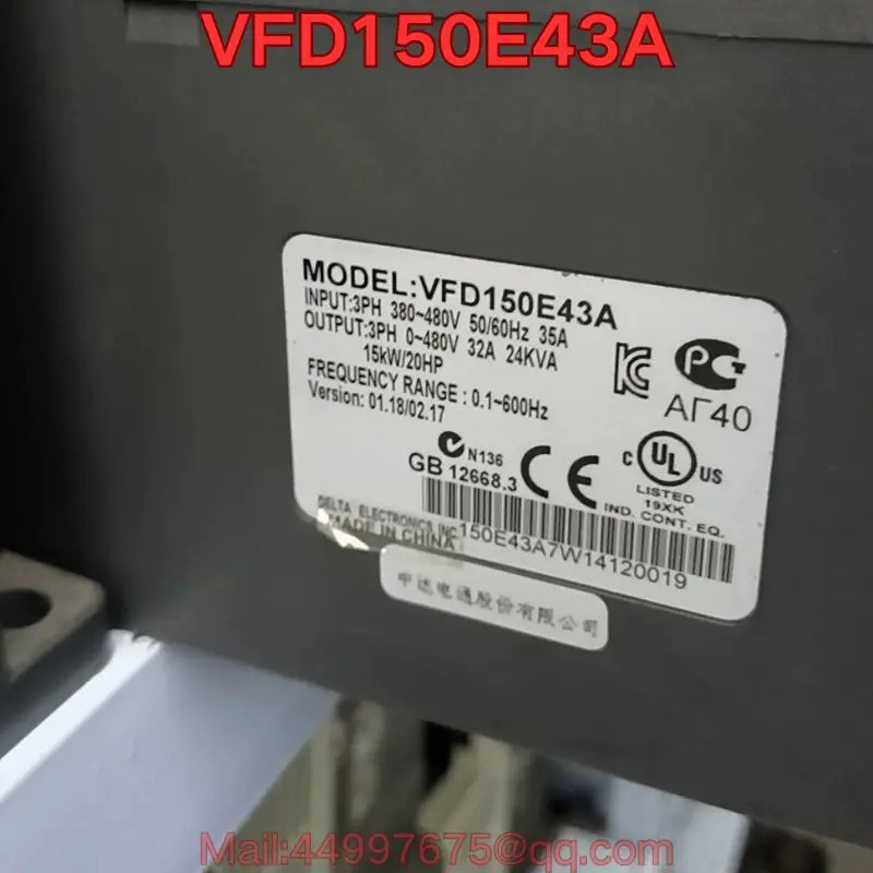 리퍼 VFD150E43A 인버터기능 리퍼가 완료되었습니다.