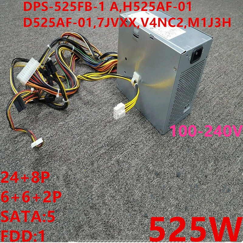 델 T3500 XPS 9100 9000 525W 전원공급장치 DPS-525FB-1 A H525AF-01 D525AF-01 7JVXX V4NC2 M1J3H PSU 신