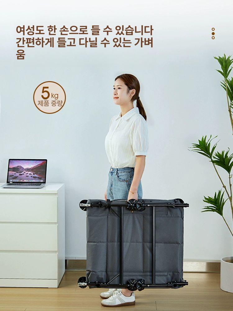 침상 접이식침대 캠핑침대 간이침대 야전침대 차박 더블 초경량 - 상세 이미지 5