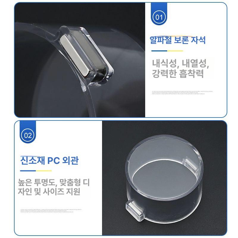 투명 스위치 베이스 안전 비상정지버튼 보호커버 푸시버튼 스프링 접착식 버튼커버 - 상세 이미지 3