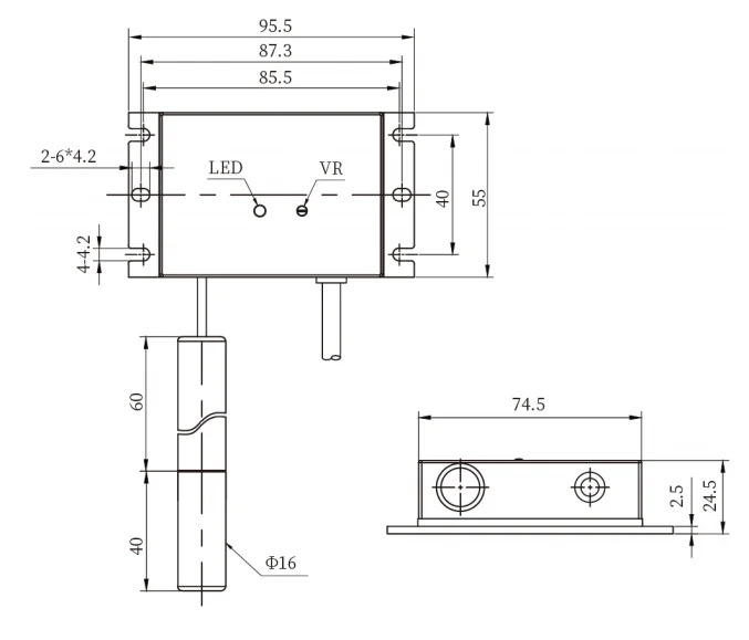 LANBAO 정전용량 센서 CE53 NPN PNP 8mm 스위치 CE 신