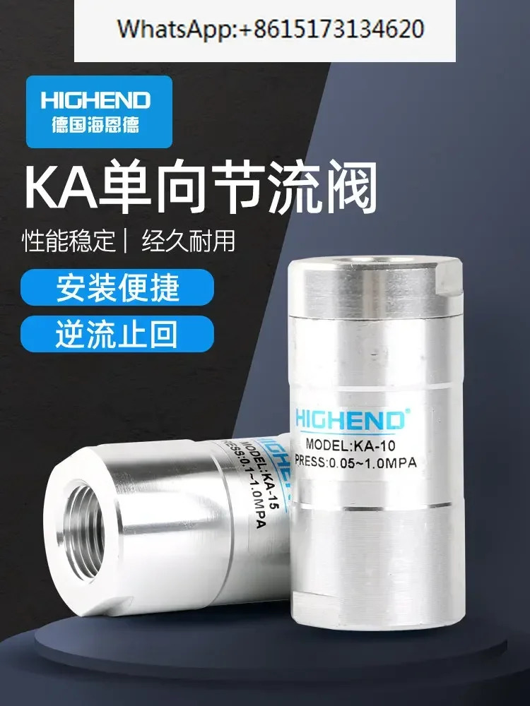 공압 체크밸브 단방향 밸브 KA-815 20 25 32 40/50 4 분 1.5 2 인치