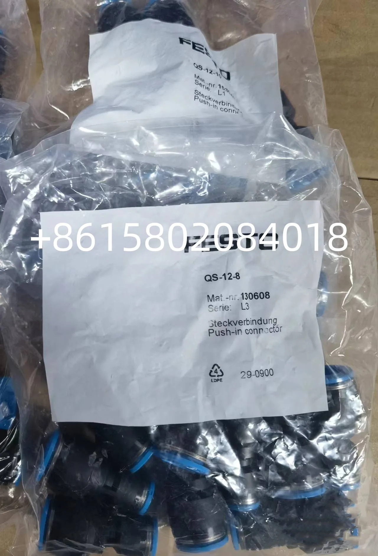 10pcs QS-12-8 130608  QS-10-6 130607 QS-10-8 153039 QS-12-10 153040