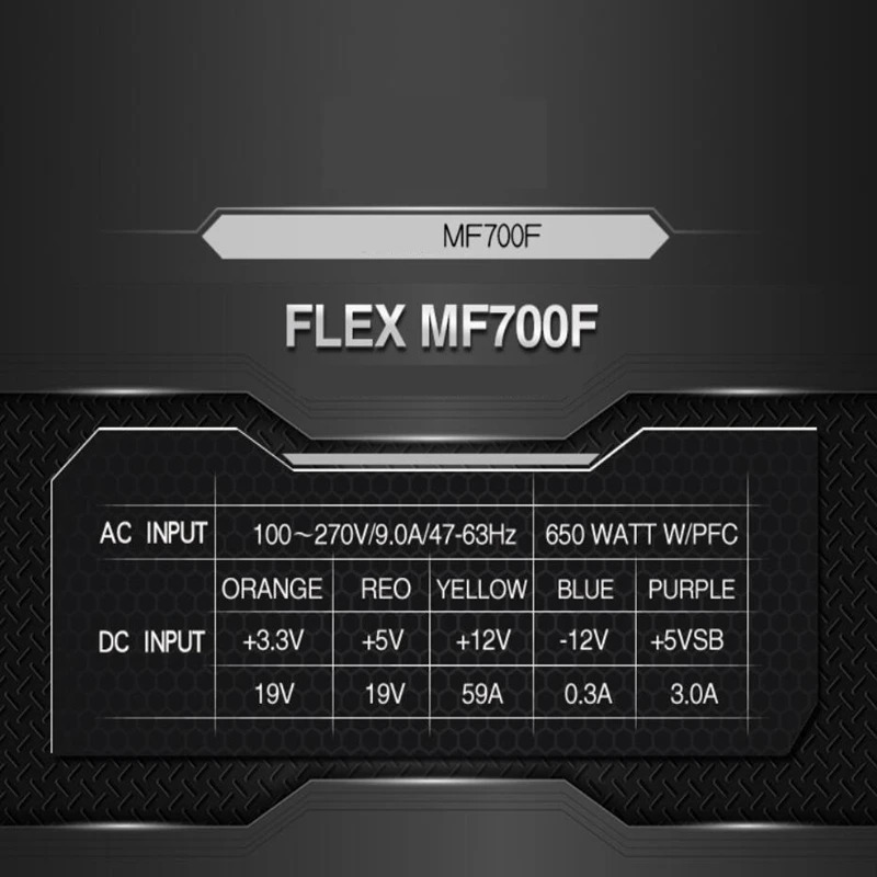 Dianjipa 80 플러스 플래티넘 ITX 플렉스 POS 소형 1U K39 K17 K30 S3 G5 PSU 700W 피크 750W 전원공급장치 MF 700F 신