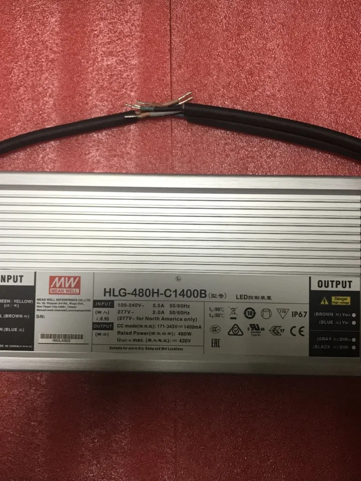 대만 밍웨이 스위칭 전원공급장치 HLG-480H-C1400B C1750B C2100B C2800B C3500B