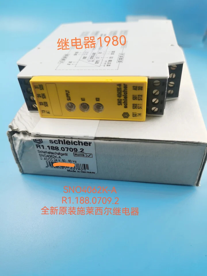 Schleicer 안전 릴레이 SNO4062K-A R1.188.0709.2 SN04062K-A 신