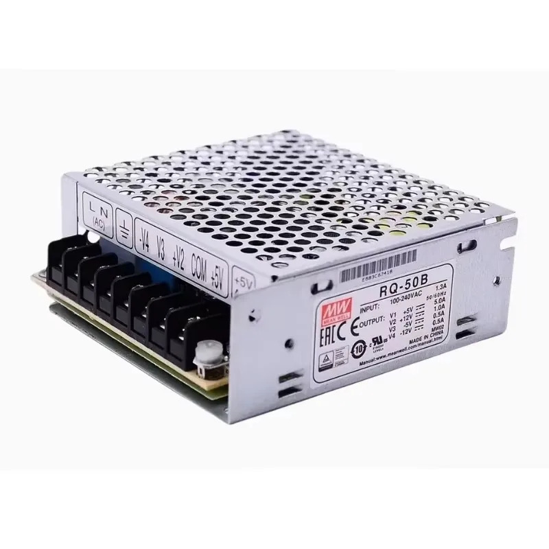 MEAN WELL RQ-50D 5V3A12V0.9A24V0.9A-12V0.5A 4방향 스위칭 전원공급장치 50W 4개 그룹