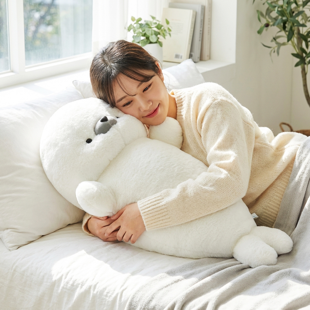 물개인형 하프물범 국민 애착 수달 인형 70cm - 상품 이미지