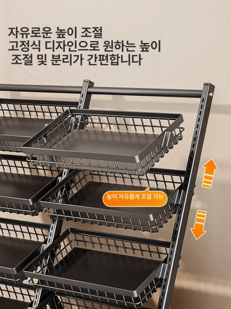 이동식 판매대 플리마켓 매대 바퀴 부스 선반 시식대 행사용 진열 - 상세 이미지 5