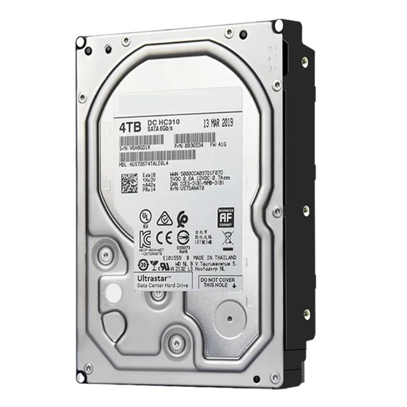 내부 하드 엔터프라이즈 HDD오리지널 HDD WD 4TB 7.2K 3.5 인치 SAS 12 Gb/s 256MB 7200RPM HUS726T4TAL5204 신