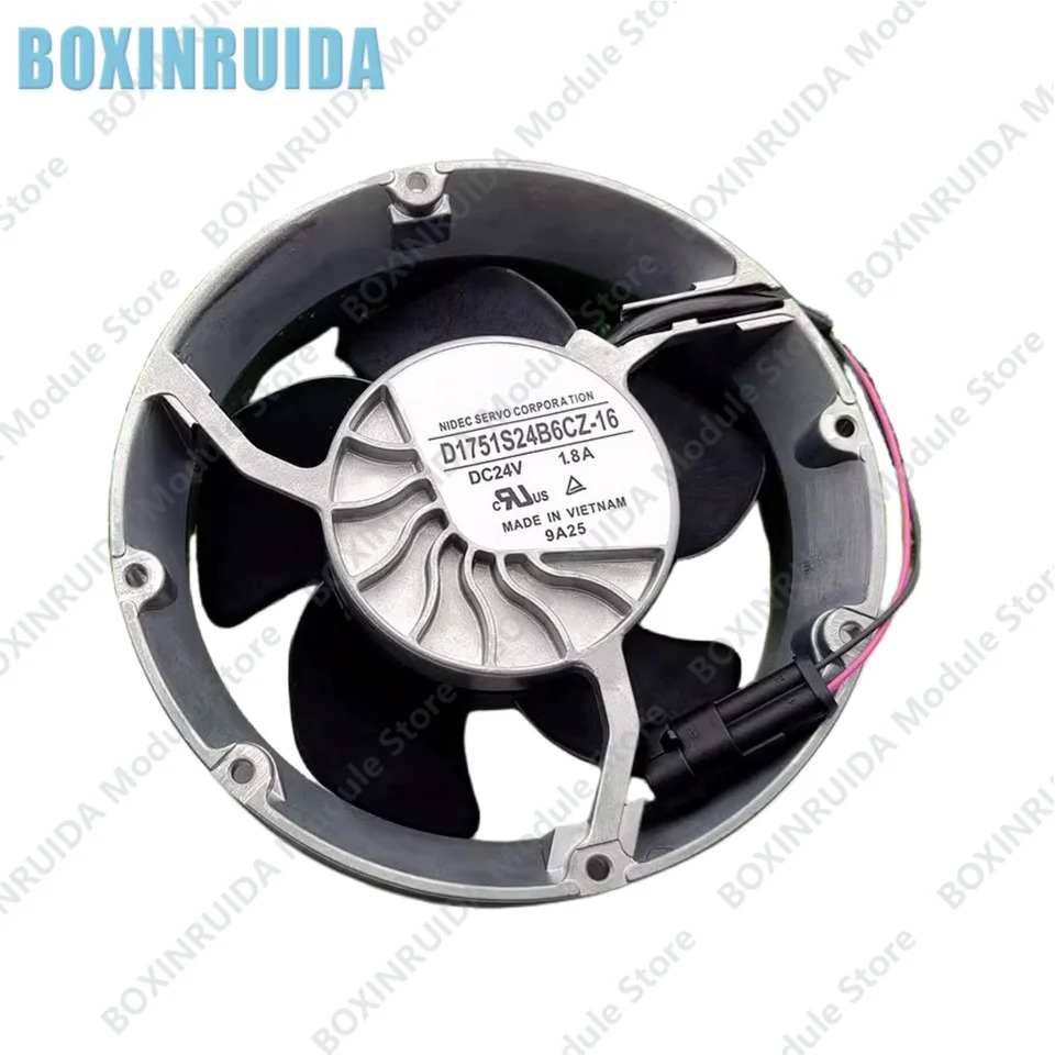 오리지널 D1751S24B6CZ-16 SERVO 인버터 냉각팬 DC24V 1.8A