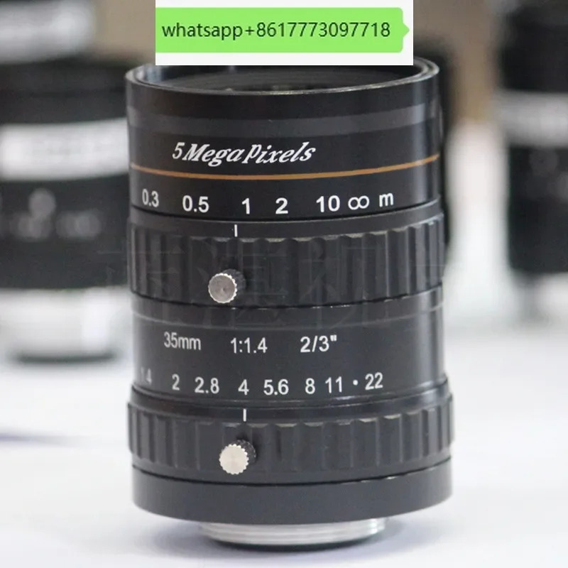슈퍼 500만 픽셀 C 인터페이스 산업카메라 렌즈 고정 초점 35mm 2/3 인치 산업검사