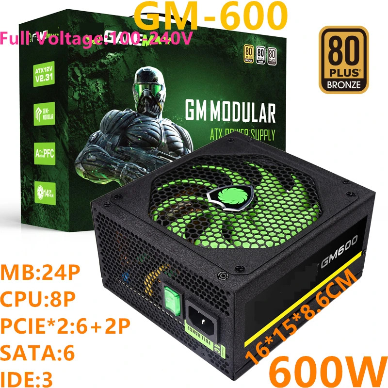GameMax 80plus Bronze 자동 전원공급장치 800W 700W 600W 500W GM호환-800 GM호환-700 GM호환-600 GM호환-500 새 원본 PSU