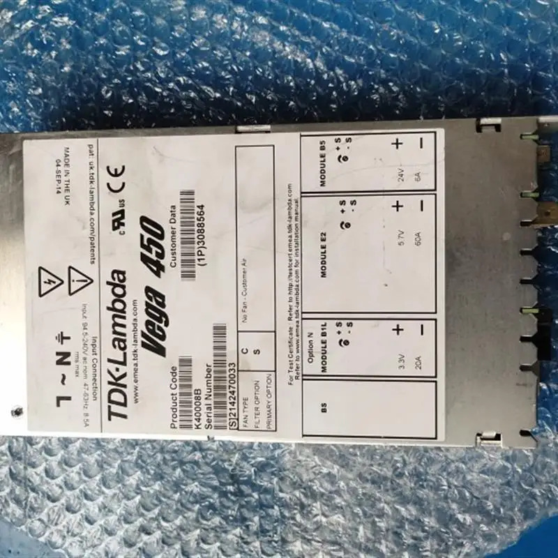 TDK-LAMBDA VEGA 450 450W K40008B V407LMY K60029거새 전원공급장치