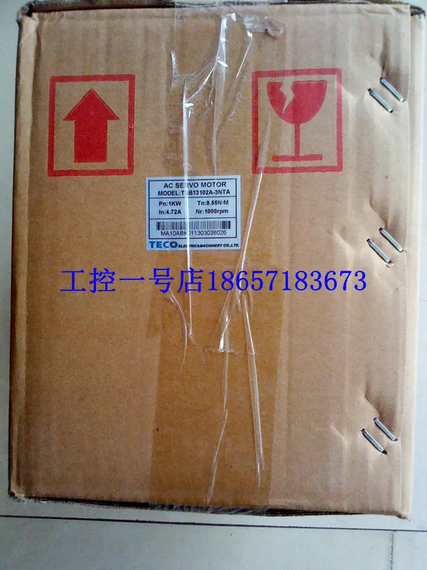 대만 Dongyuan 브레이크 TSB13102A-3BTA-1 서보모터 1KW 신