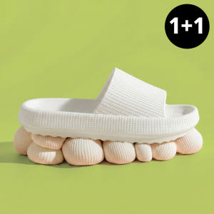 4CM EVA 층간소음 실내화 슬리퍼 1+1 거실화 푹신한 구름 슬리퍼 ... 솔직 후기 | 실사용자 리뷰 분석 - 상품 이미지 1