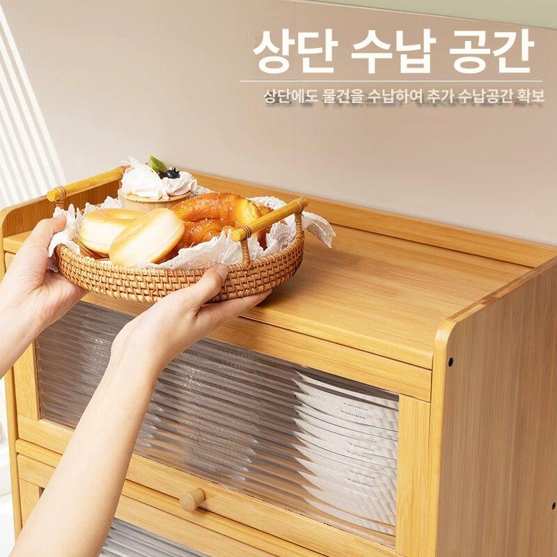빈티지원목찬장 엔틱커피장 레트로수납선반 카페가구 옛날식기장 - 상세 이미지 2