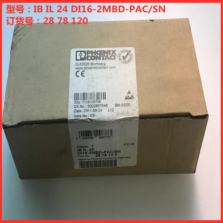 피닉스 모듈 IB IL 24 DI16-2MDD-PAC/SN 2878120 포장
