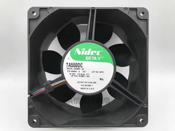 Nidec TA550DC A34885-90 DC12V 5.0A 14070 서버 냉각팬