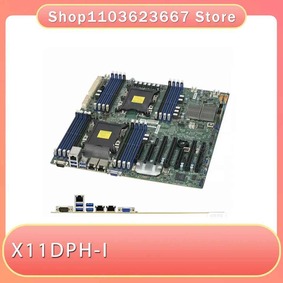 마이크로 마더보드듀얼 LGA3647 핀 CPU C621 서버 워크스테이션 DDR4 X11DPH-I