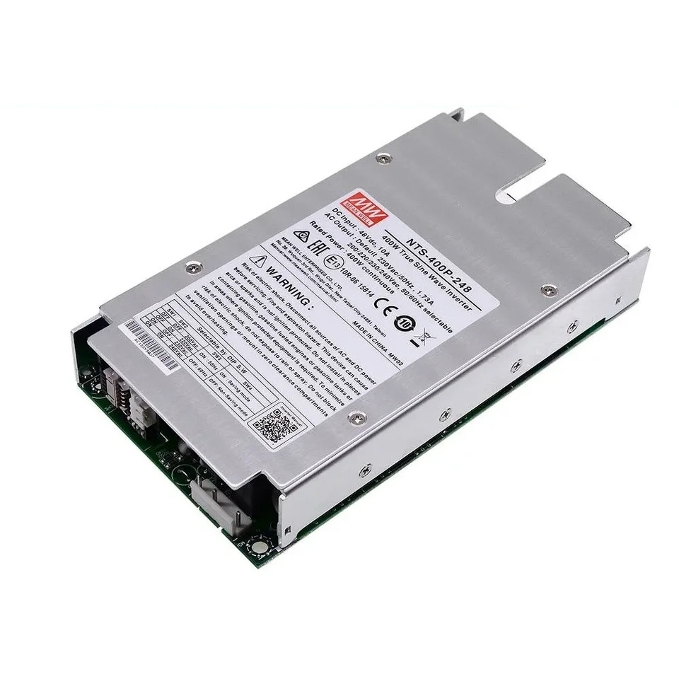 대만 Mingwei NTS-400P-124 하이 트러스트 내장 순수 사인파 DC-AC 인버터 400W