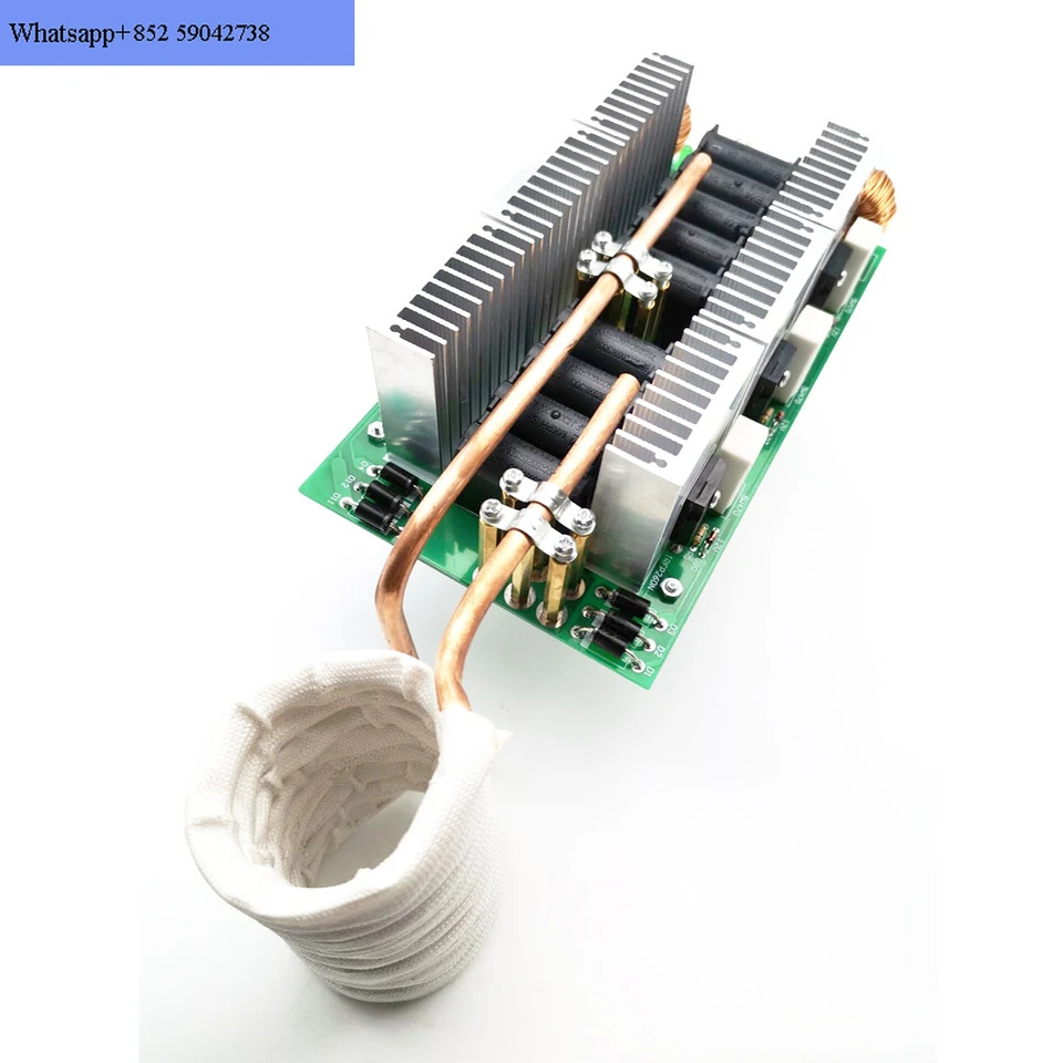 테이프리스 6 튜브 ZVS 고주파 유도 가열 기계 담금질 모듈 DIY 키트 3000W 50A