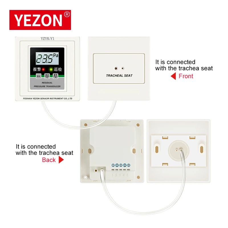 차압 센서 고정밀 LED 디스플레이 에어차 압력 변환기 86 컨트롤러 100pa 25Pa