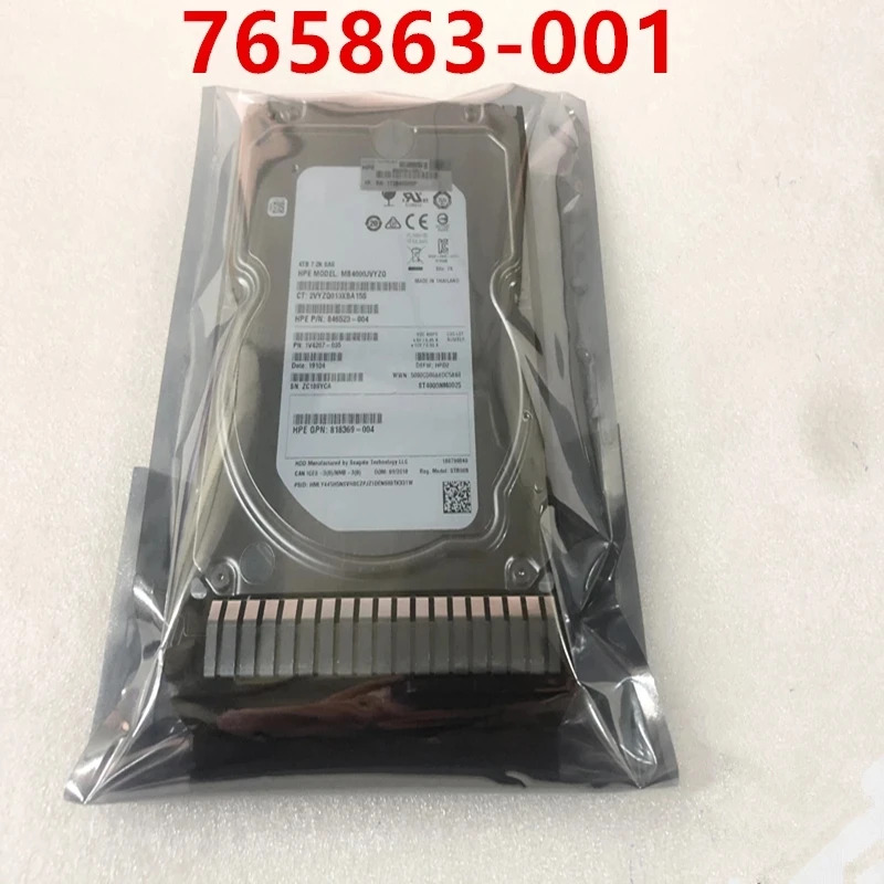 서버 하드 내부 HDDhp호환 4TB 3.5 SAS 12 Gb/S 128MB 7200RPM새 HDD 765863 -001 765257 -B21