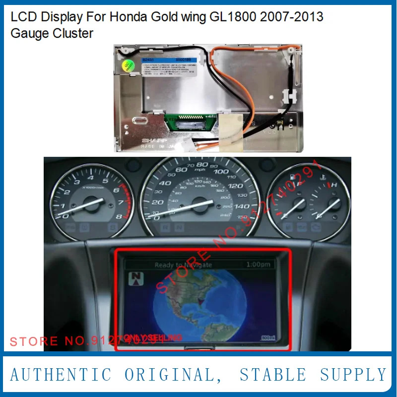LCD 디스플레이 화면 혼다호환 골드 윙 GL1800 2007-2013 게이지 클러스터 37100-MCA 바이크 오토바이 대시보드 GPS 수리