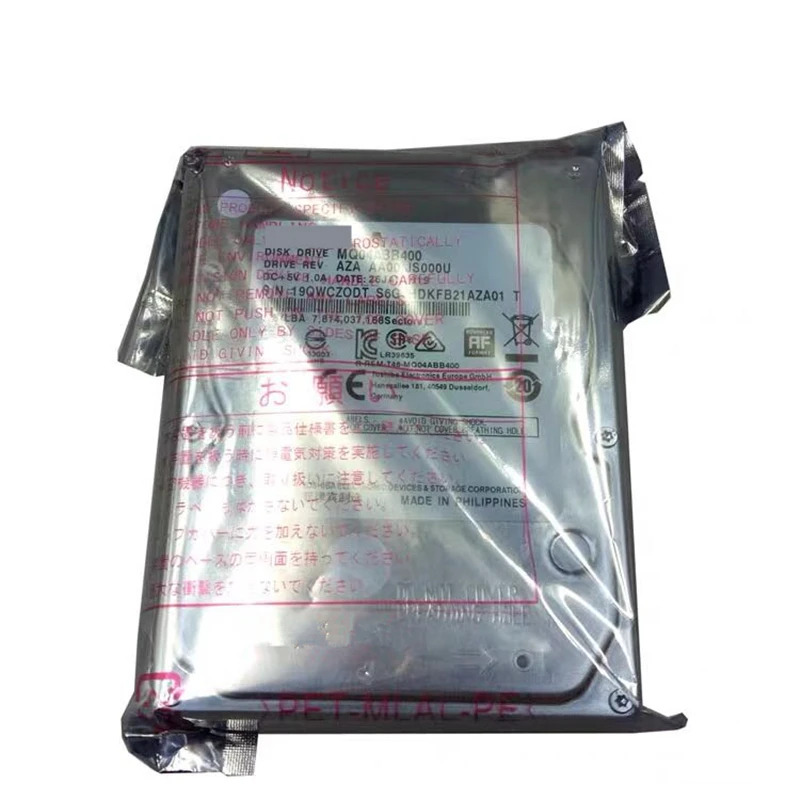 도시바호환 노트북내부 하드 오리지널 HDD MQ04ABB400 4TB 2.5 인치 SATA 6 Gb/s 128MB 5400RPM 신