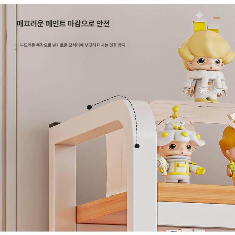 책상 위 선반 책꽂이 모니터 스탠드 철제 이동식 데스크 수납 거치대 - 상세 이미지 5