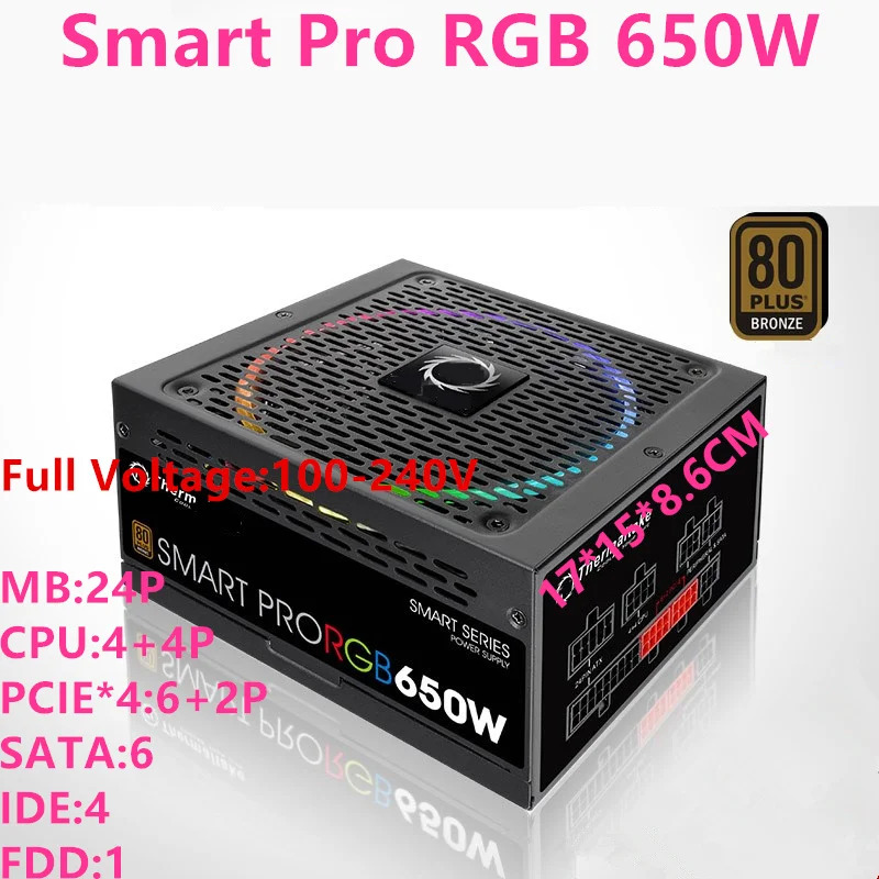 써멀테이크 스마트 프로 RGB 오리지널 전원공급장치 SPR-650AH3FSB-R SPR-750AH3FSB-R SPR-850AH3FSB-R Tt 850W 750W 650W