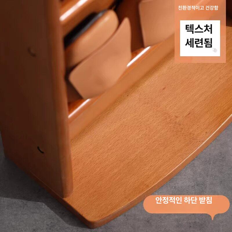 원목 실내화거치대 대형 진열장 슈즈렉 신발장 수납 메쉬 인테리어 신발정리대 벽걸이 - 상세 이미지 5