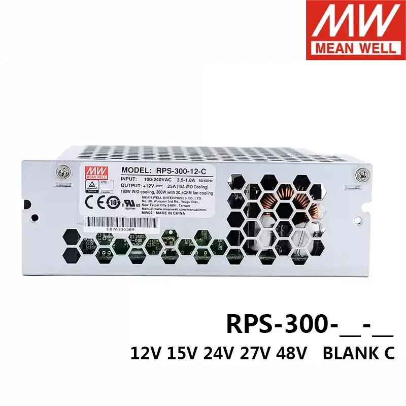 MEAN WELL RPS-300-C RPS-300-12-C RPS-300-15-C RPS-300-24-C RPS-300-27-C RPS-300-48-C 300W 안정적전원공급장치