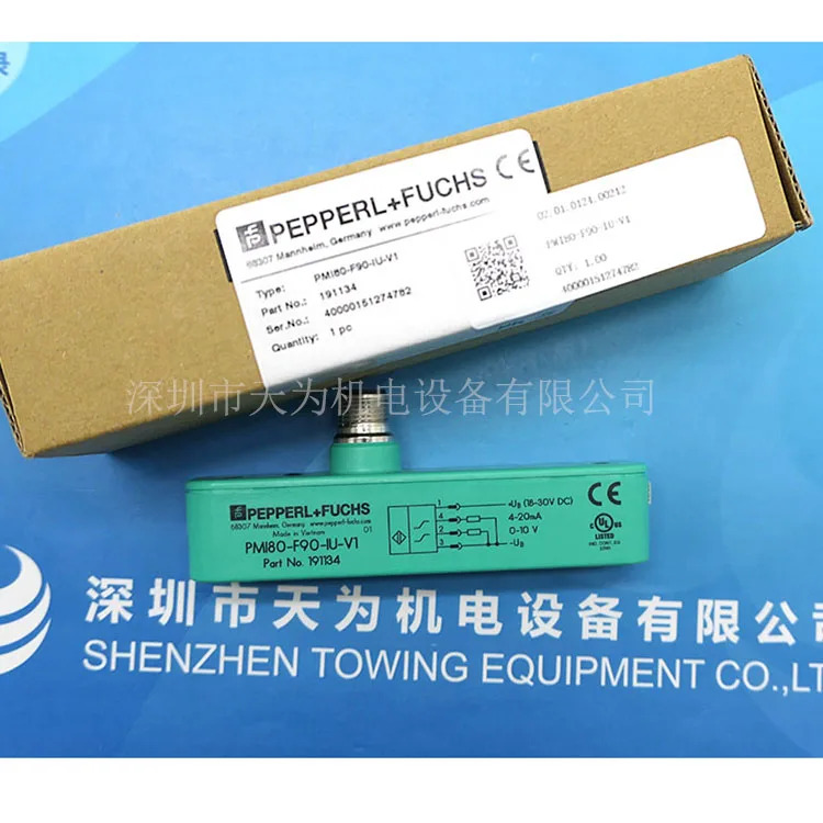 Pepperl  Fuchs 초음파 센서 PMI80-F90-IU-V1 유도 포지셔닝 시스템 측정 범위 0-80m