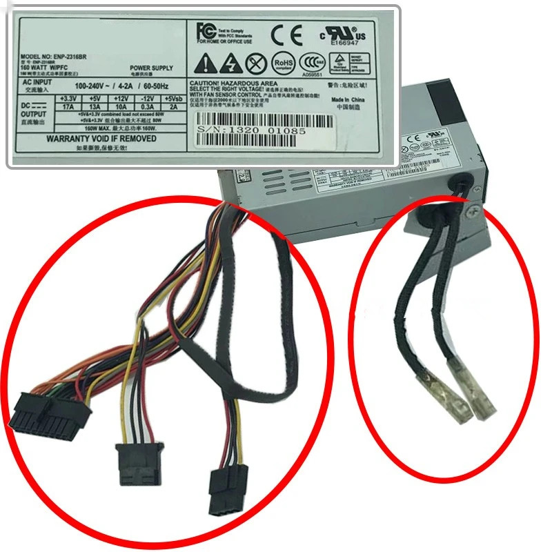 Dell PowerVault PV 124T 160W 전원공급장치 ENP-2316BR 향상PSU 신