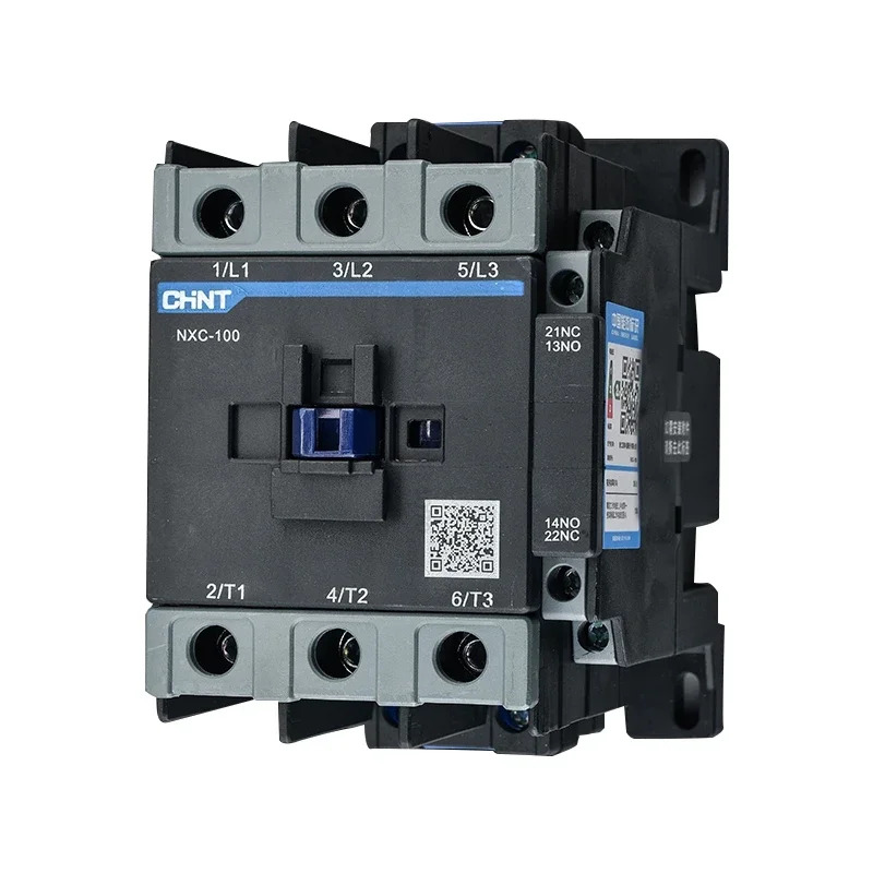 CHINT NXC-100 100A LC1D AC 접촉기 1NO 1NC 3상 DIN 레일 장착 전기 LC1 24V 36V 110V 220V 380V
