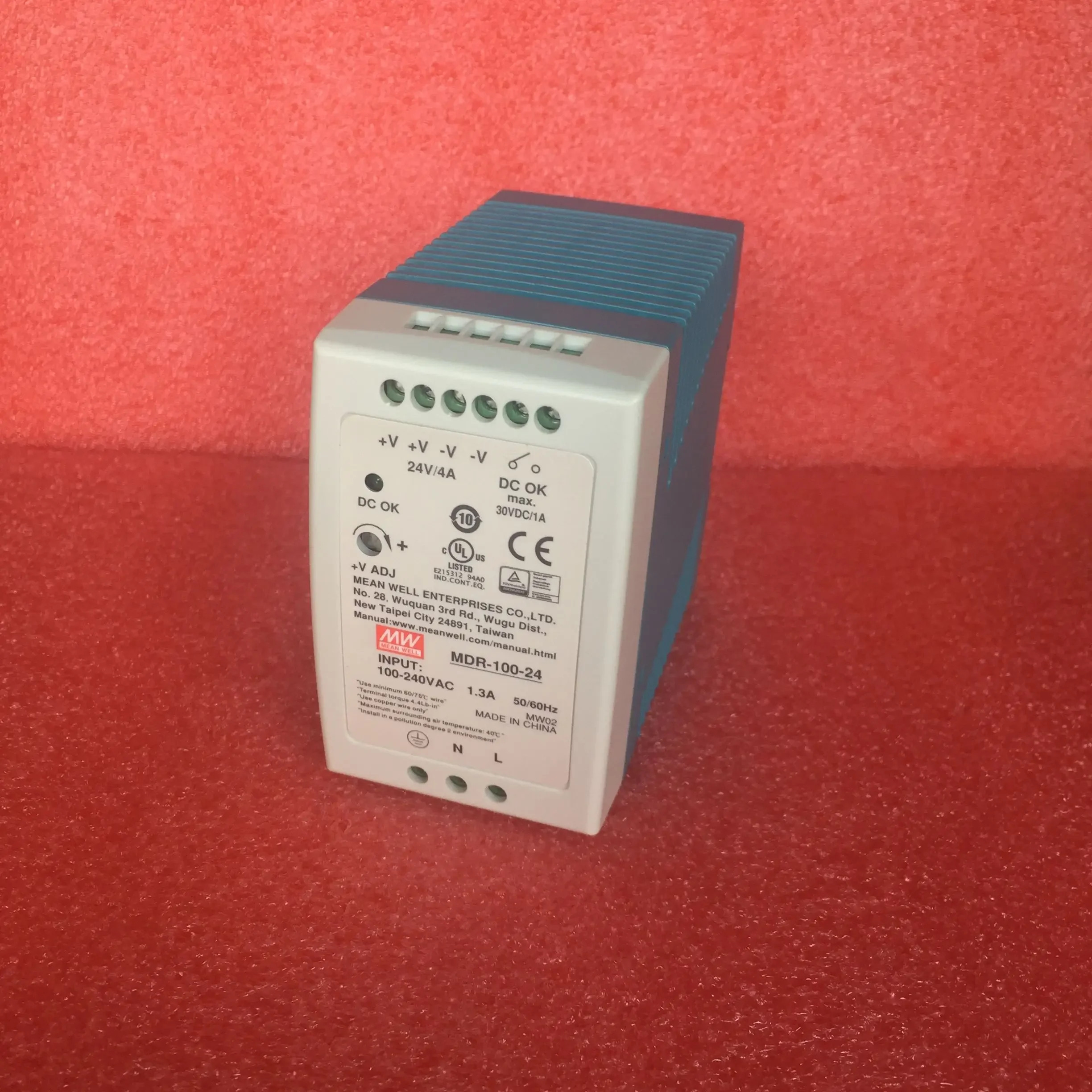 MEAN WELL MDR-100-12 MDR-100-24 MDR-100-48 96W 단일 출력 레일 산업전원공급장치